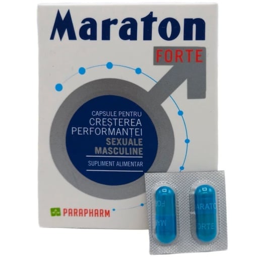 Capsule MARATON FORTE, cresterea performantei sexuale barbati, 2 capsule