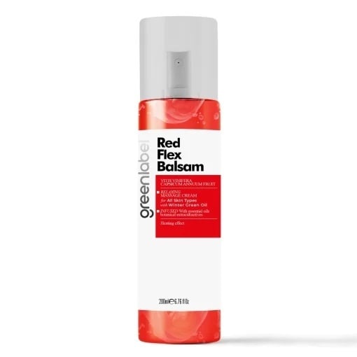 Gel de corp încălzitor Greenlabel Red Flex cu balsam de cal – efect relaxant și revitalizant muscular, 200 ml