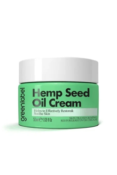 Greenlabel Crema Intensiva de Ingrijire si Reparare a Pielii cu Ulei de Canepa si Zinc, 50 ml