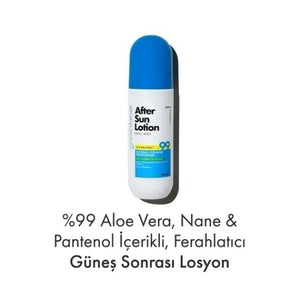 Loțiune după soare Greenlabel 99% Aloe Vera cu Mentă și Pantenol – hidratare intensă și efect revigorant, 200 ml