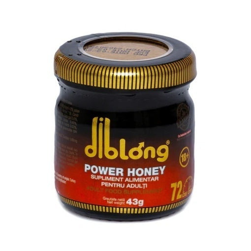 Miere afrodisiac premium concentrat DIBLONG POWER HONEY, poate ajuta la creșterea libidoului, potență, erecție, ejaculare precoce, Unisex, 43 g