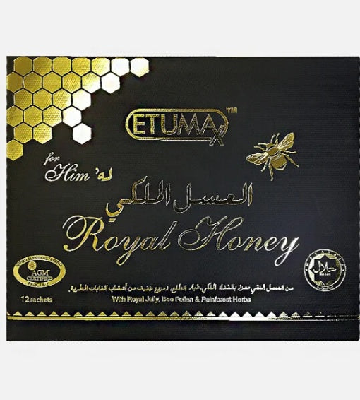Miere afrodisiac Royal Honey pentru stimularea libidoului, 12plicuri 20 g,Etumax