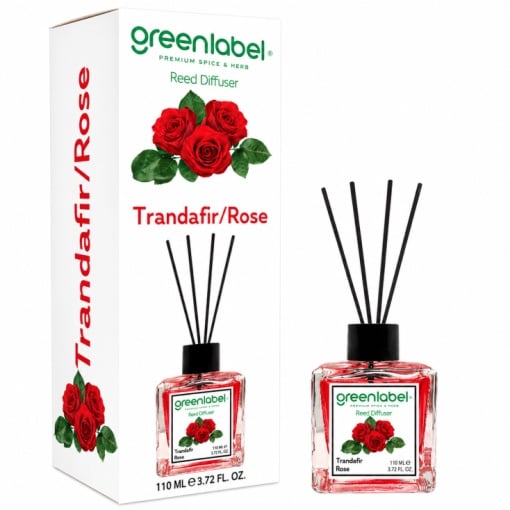 Odorizant Camera Red Diffuser Greenlabel cu betisoare 110ML Aroma Trandafir