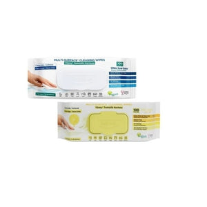 Pachet promo : 2x Servetele umede multisuprafete cu bicarbonat, 100 bucati, Deep Fresh