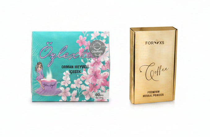 Pachet Promo – Ceai de Slăbit Ozlex & Cafea Detox For X5