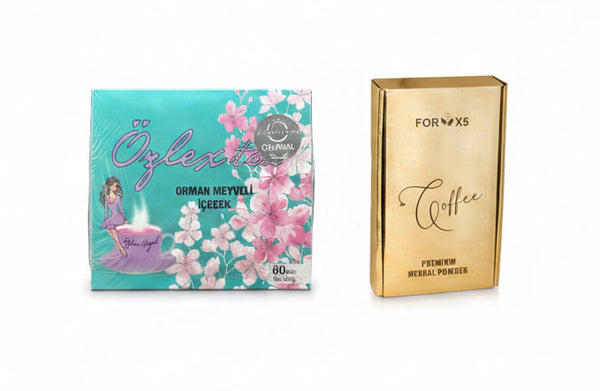 Pachet Promo – Ceai de Slăbit Ozlex & Cafea Detox For X5