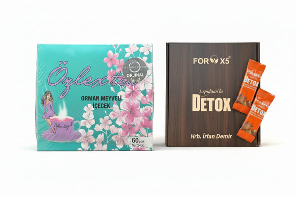 Pachet Promo Ceai de Slăbit – Ozlex Fructe de Pădure & For X5 Detox