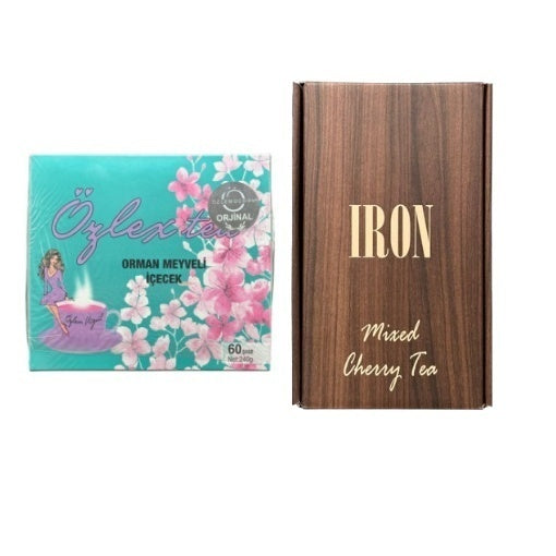 Pachet Promo Ceai de Slăbit – Ozlex Tea Fructe de Pădure & For X5 Iron Detox - Gust de Cireșe.