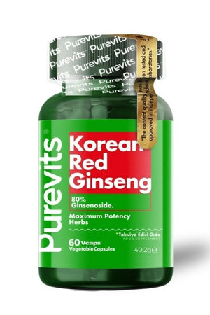 PUREVITS KOREAN RED GINSENG 500 mg – 60 Capsule Vegane