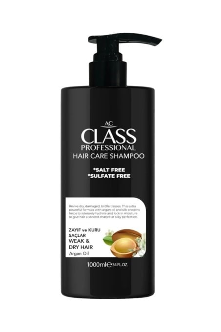 Șampon cu ulei de argan AC Class (păr slab și uscat) 1000 ml