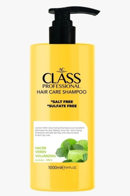 Șampon Profesional AC CLASS cu Mentă & Lămâie, Stimulează Densitatea Părului, Fără Sare – 1000 ml