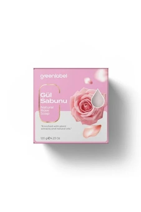 Sapun Natural Greenlabel cu Extract de Trandafiri – 120g