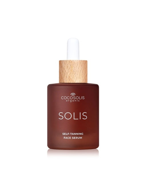 Serum de fata autobronzant cu acid hialuronic Self-Tanning Face Serum, 50 ml, Cocosolis