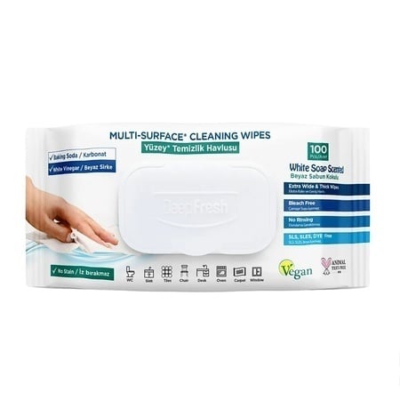 Servetele umede multisuprafete cu bicarbonat, 100 bucati, Deep Fresh