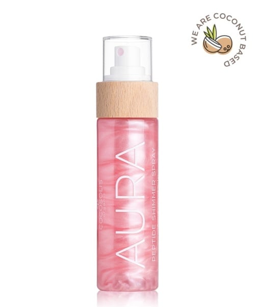 Spray cu peptide pentru fata, corp si par AURA Peptide Shimmer, 100 ml, Cocosolis